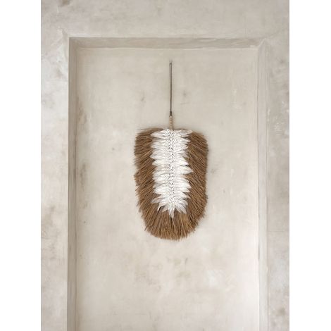 Decoración de pared estilo boho dani con plumas (1/2)