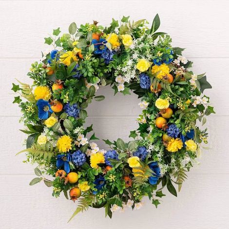Guirlande Fleur Artificielle - Résistante Aux Intempéries - Pour Décoration Extérieure Porte Mur Patio - 1 Pièce (1/5)