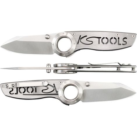 Couteau de poche KS Tools design avec trou pour l'index (1/4)