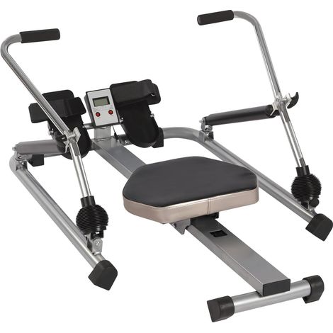 Rameur silencieux avec affichage des données LCD, pour la maison, charge maximale : 120 kg pour plus de stabilité, montage facile, le premier choix pour le fitness à la maison (1/5)