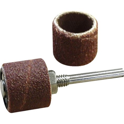 6 tambores abrasivos Ø 15 mm + soporte MAXICRAFT