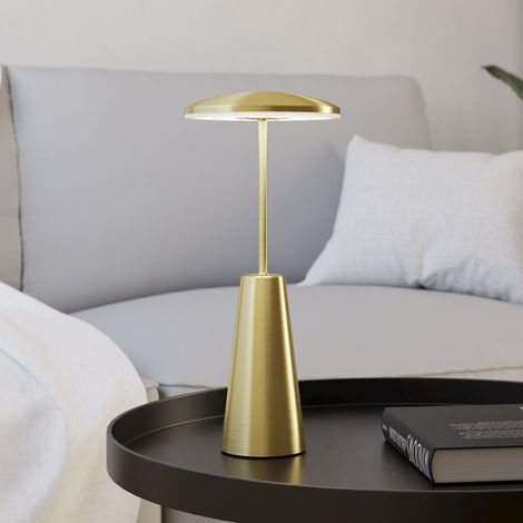 [GEBRAUCHT] B-Ware Leuchte Lampe Eglo Akkuleuchte Tischleuchte Piccola Messing Usb Höhe 28cm Ip54