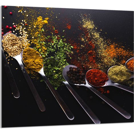 PANNELLO IN VETRO PER CUCINA 65x60 Spezie (1/5)