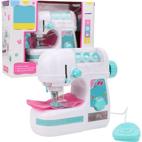 Coffre à jouets machine à coudre électrique taille moyenne pour filles enfants jeu éducatif amusant (1/5)