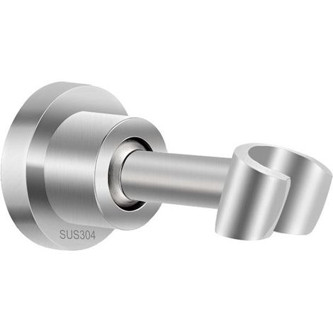 Supporto per soffione doccia in acciaio inox 304. Supporto girevole e regolabile. Supporto per doccetta. Viti di montaggio incluse. Universale. (1/5)