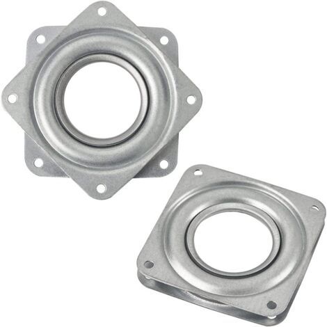 royaluxe-Plate-forme pivotante carrée pivotante à 360 degrés avec roulements à billes en acier pour rangement de comptoir d'armoires de cuisine (4 pouces) (1/5)