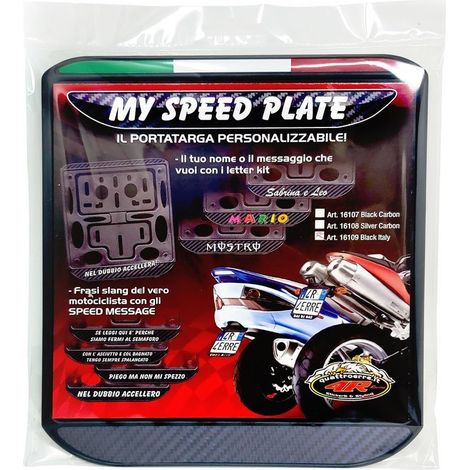 Portatarga Moto Universali, Black Italy