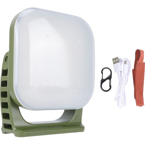 Ortviai Lampe de camping solaire LED 1300 lm, 3 températures de lumière, étanche IP65, banque d’énergie 12000 mAh, aimantée et suspendable (1/5)