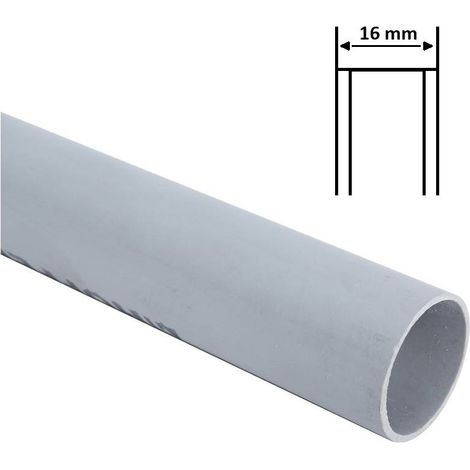 2M Tubo rigido D 16 20 25 32 mm grigio PVC passacavi a parete per cavi elettrici 16 mm