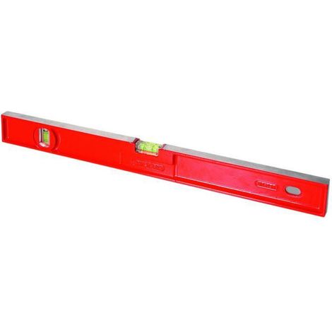 Stanley – Niveau à bulle rectangulaire 60 cm – Alliage d'aluminium léger – Fiole antichoc pour mesures précises – Outil professionnel