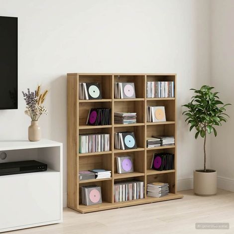vidaXL CD Cabinet Artisan Oak 96 x 23.5 x 97.5 cm Engineered Wood (1/5)