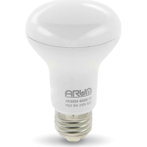 Lampadina LED Spot R63 E27 9W Eq 60W  Température de Couleur: Bianco caldo 2700K