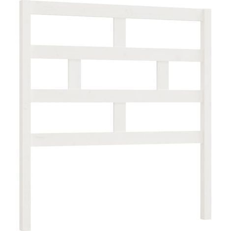 Cabecero accesorio para dormir mueble dormitorio 96 x 4 x 100 cm madera blanca TDL0203654