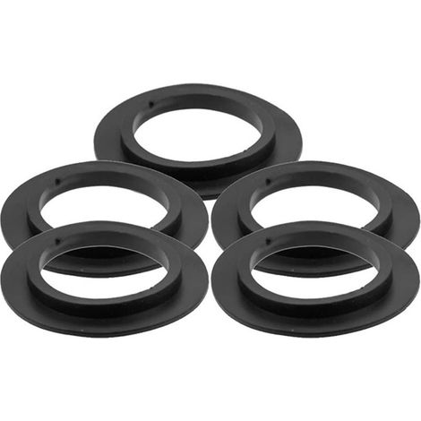 5 joints d’étanchéité en caoutchouc noir 32mm universels pour bouchon évier et panier filtre, kit de remplacement plomberie bricolage (1/5)