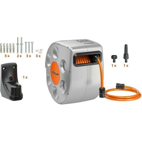 AVVOLGITUBO ROTOROLL TUBO AUTOMATICO GIARDINO ACQUA 20 MT POMPA CLABER 8696 (1/2)