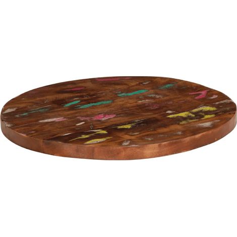 Dessus de table  Dessus de bureau  Plateau de table Ø 50x1,5 cm rond bois massif de récupération