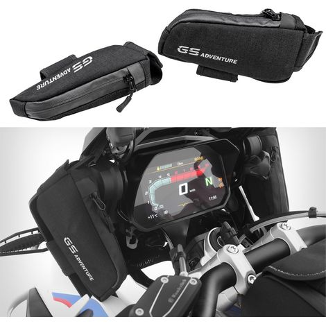 Sacoche latérale, sac à outils de rangement et sacoche avant pour BMW R1200GS et R1250GS.