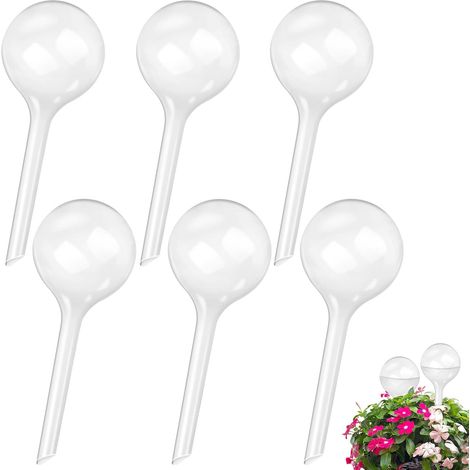 Lot de 6 bulbes d'arrosage automatiques en plastique pour plantes de jardin