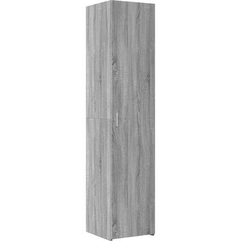 Aparador cómoda cómoda armario mueble organizador cocina salón salón alto Sonoma 40 x 42,5 x 185 cm madera contrachapada gris 020035363