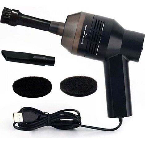 Nettoyeur de clavier USB, mini aspirateur portable pour clavier d'ordinateur. Élimine poussière, cheveux, miettes.