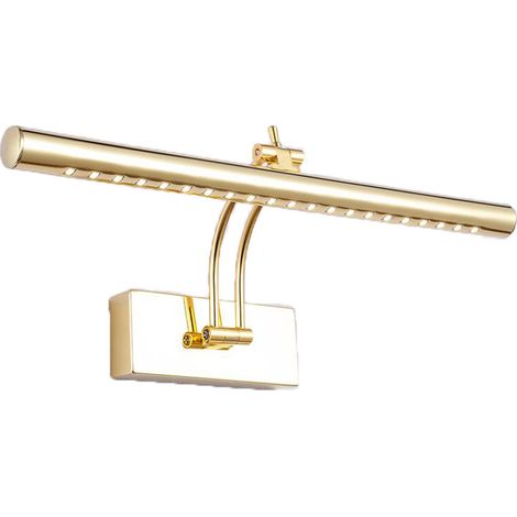 LED wall light for lighting pictures, mirrors, murals, 5W LED in traditional and elegant style, warm light, aged bronze, articulated. 40cm (1/5)