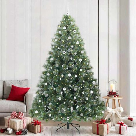 vidaXL Árbol de Navidad artificial con 300 LED Verde 240 cm PE y PVC (1/5)
