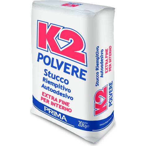 K2 cf 20 kg de charge de remplissage en poudre extra fine pour usage interne interne