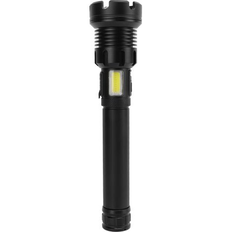 Lampe torche rouge et blanche à motif long, rechargeable USB, lampe lumineuse pour extérieur (1/5)