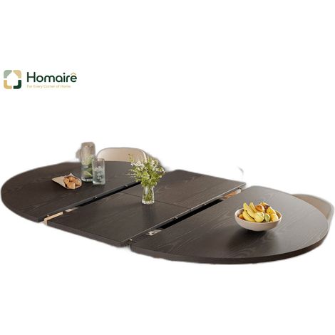 Schwarz Esstisch 110 x 110 x 76 cm MDF HOMAIRE (1/5)