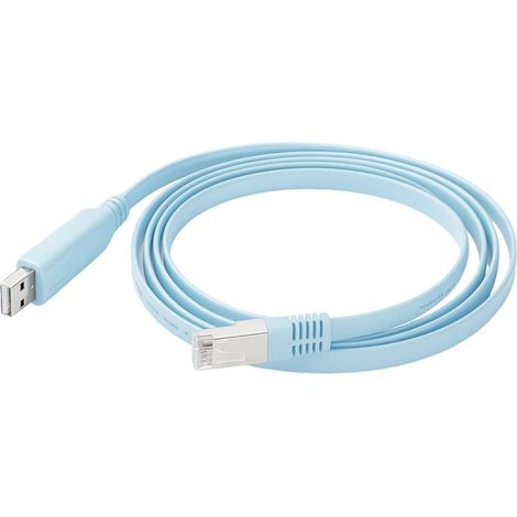 Câble Console USB vers RJ45 pour routeurs/commutateurs RS232 avec puce FTDI pour routeurs et commutateurs Cisco, 1,8 m, compatible Windows, Linux et Mac OS, pour la configuration des périphériques (1/5)
