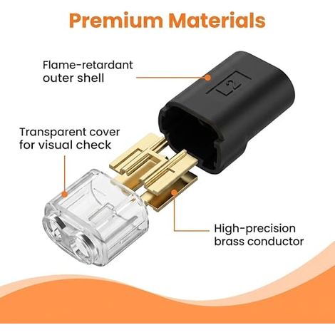 Connecteurs Electriques Etanche 2 Fils Raccord Rapide Voiture (1/2)