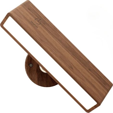 Applique murale LED rechargeable à piles, applique magnétique en bois, lampe de chevet sans fil à intensité variable, fonctionnant sur piles (1/5)