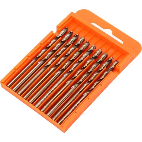 10 Forets HSS hélicoïdaux Ø4.5mm pour perçage plaque cuivre - Lot de mèches acier rapide (1/5)