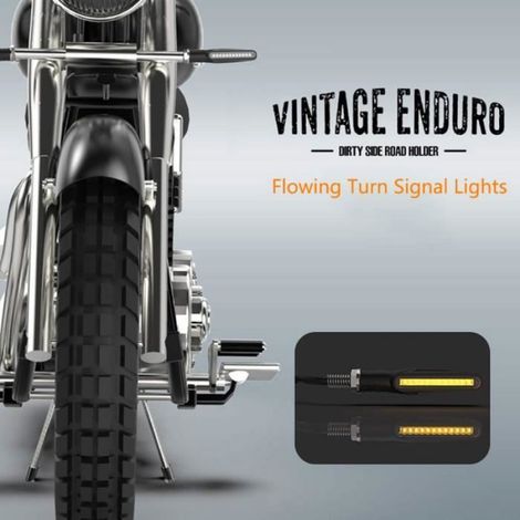 moto Indicateurs 4 PCS Circulation Lumières Clignotant Motocyclette Indicateurs 12V 12 LED Ampoules PHARES (1/4)