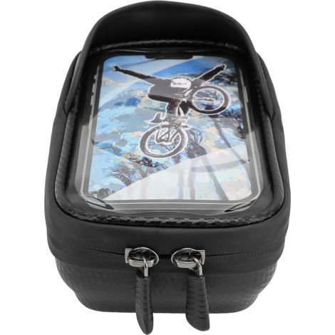 Wasserdichte und stoßfeste Rahmentasche für Fahrräder, mit Touchscreen-Handyhalterung, Rahmentasche, Fahrradtasche (1/4)