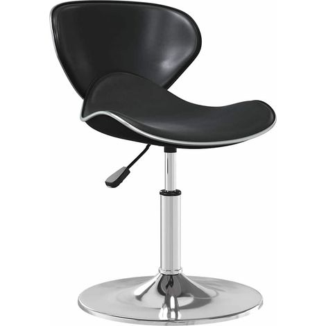 vidaXL Silla de comedor cuero sintético negra (1/5)