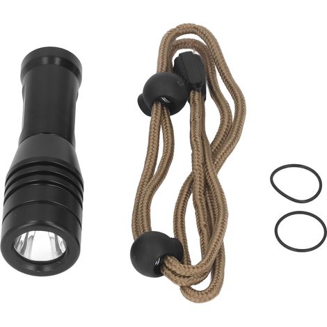 Torche de Plongée LED Aluminium IPX8 Blanc Lumière 800LM pour Sports Sous-Marins - Compatible Batterie 14500 Lithium ou AA Alkaline (1 unité) (1/4)