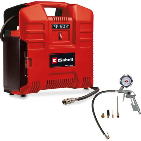 Einhell Compresseur mobile sans fil TE-AC 36/8 Li OF Set Solo PXC (36 V, 8 bar max,aspiration 130 L/min, avec kit de 3 adaptateurs) Livré batterie ni chargeur (1/5)