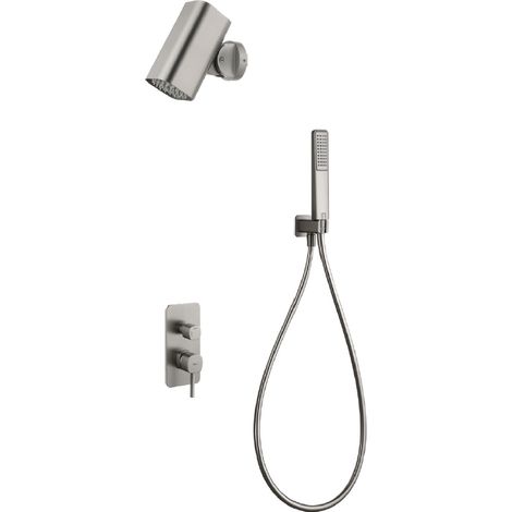 IMEX GPT064-T/NQ TOSCANA-AREZZO Monomando Conjunto Empotrado Niquel - ref: GPT064-T/NQ (1/2)