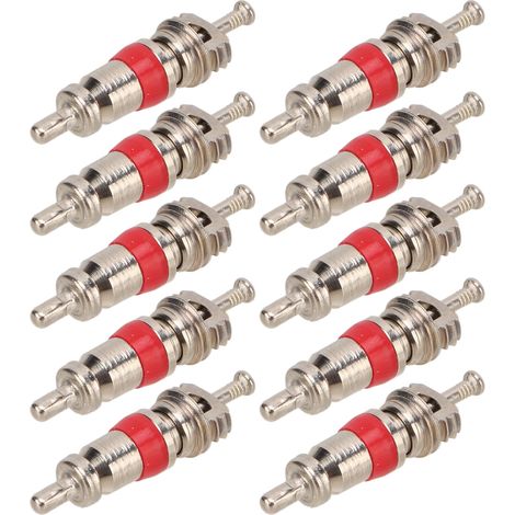 10 amerikanische, vernickelte Kupferventile für Reifen von Elektrofahrzeugen, Fahrrädern und Motorrädern (1/5)