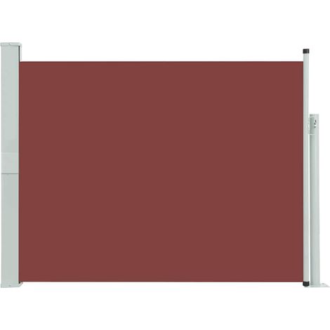 Tenda da Sole  Tenda Laterale Retrattile per Patio 140x500 cm Marrone (1/5)