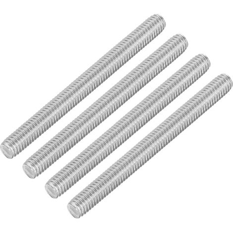 4Pcs Tiges Filetées Entièrement, M6 x 65mm Acier Inoxydable 304 Goujons de Barre Filetée à Droite Pas de Filetage M6-1 pour l'Assemblage de Machines de Meubles
