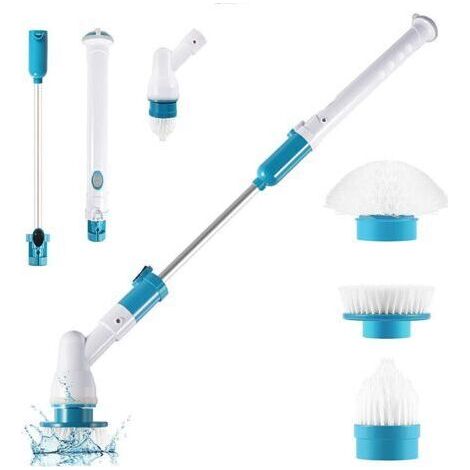 pair Brosse de nettoyage rotative électrique avec 3 têtes de brosse de nettoyage remplaçables, avec caractéristiques : Électrique, Étanche (1/3)