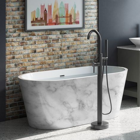 Luxury Freestanding Bathtub 1495x745 - White Marble (1/3)
