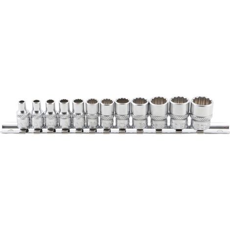 BGS - Steckschlüssel-Einsatz-Satz Zwölfkant Antrieb Innenvierkant 6,3 mm (1/4") - 2755 (1/7)