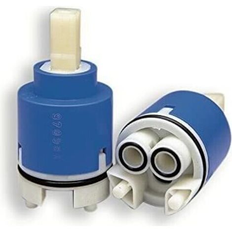 Schläfer 4800130 Cartuccia Rubinetto Miscelatore 35mm, Cartuccia di Ricambio in Ceramica Alta con 2 Piedini, Per Rubinetti Kerox Miscelatori Monocomando di Cucina, Bagno, Doccia e Vasca