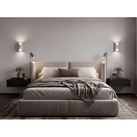Custer Set de 2 Mesas de Noche Flotantes Minimalistas Modernas (1/4)