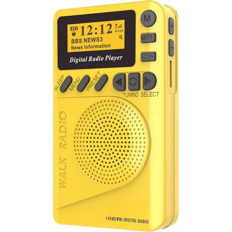 Radio numérique DAB de poche Mini radio numérique DAB+ avec lecteur MP3, radio FM et écran LCD (1/5)