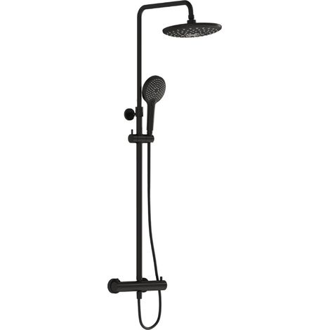 Colonna doccia termostatica 4 funzioni AQUAHEAT BLISS 240 2F, nero opaco (A4720536EXP)