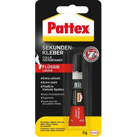 Pattex Cola líquido instantánea Classic frasco 3g (por 12)